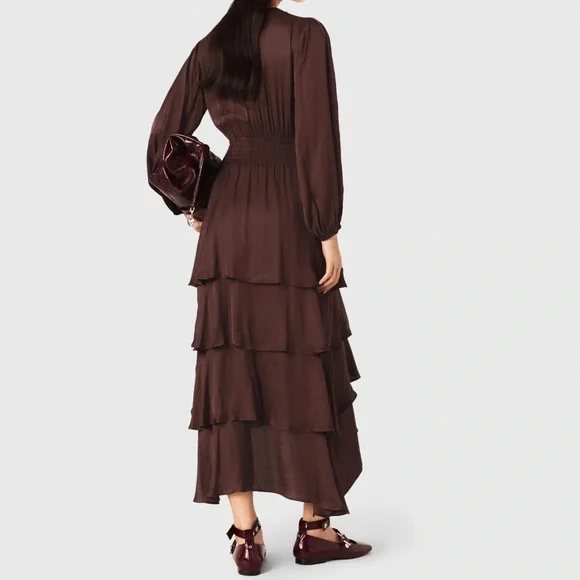 Ruffinello Flowy ruffled maxi dress - Picture 3 of 6